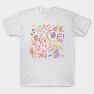 Garden friends ( plants n mushrooms n bugs ) T-Shirt